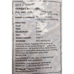 HP Trpiller 8mm Top Kvalitet, 896 pr. palle (56x16kg) (3,05kr pr. kilo)