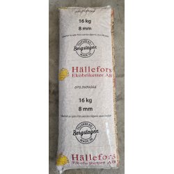 H�llefors 8mm i 16kg poser, 832kg pr. palle (52x16kg) (3,51kr pr. kilo)