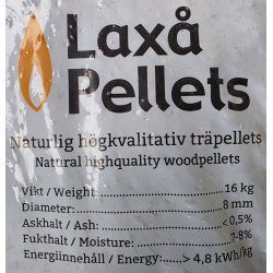 Lax� 8mm tr�piller, 832kg pr. palle (52x16kg) (3,47kr pr. kilo)