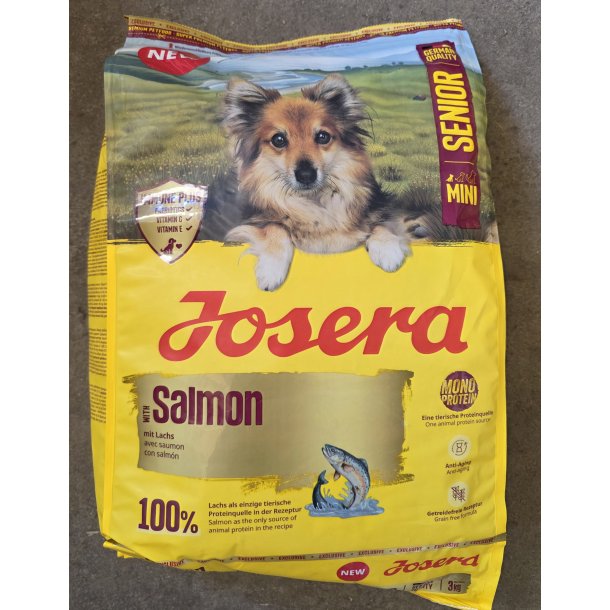 Minivita kornfri hundefoder p� 3kg, med laks, til sm� hunde