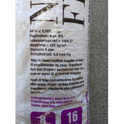 Nature Finest 8mm 832kg pr. palle (52x16kg) (3,65kr pr. kilo)